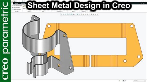 creo sheet metal bracket|Create a new sheet metal part .